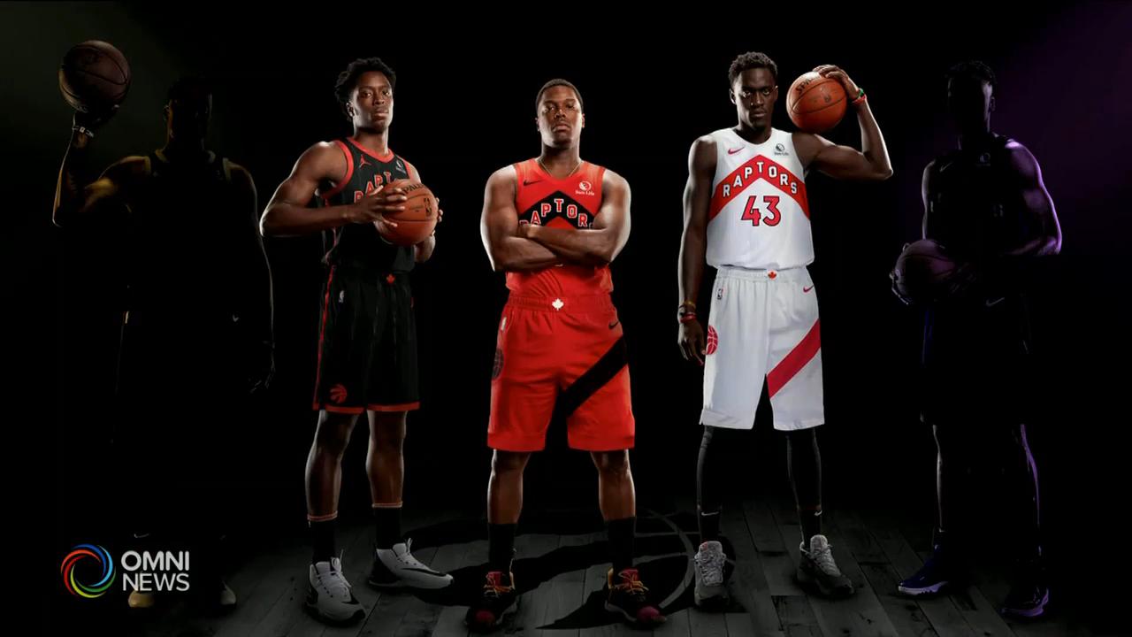 多倫多猛龍隊發佈三款新球衣設計 -- Oct 15, 2020 (ON)