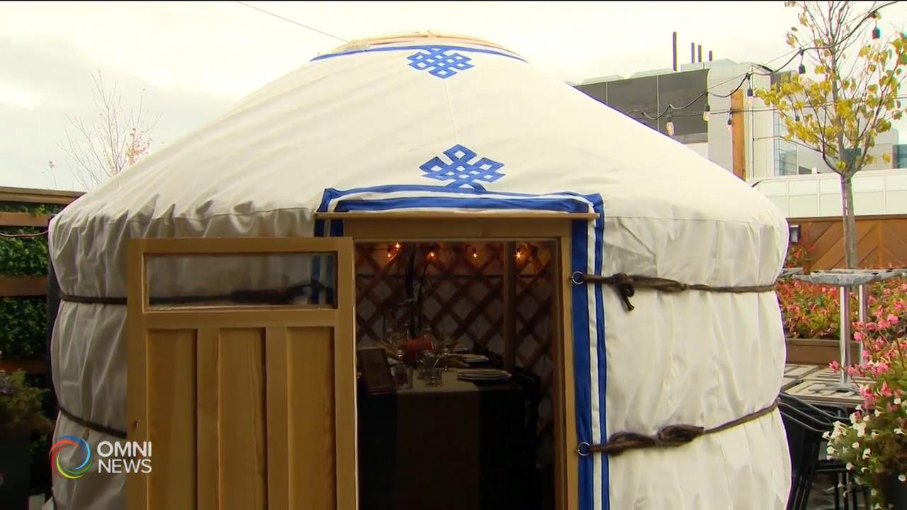有餐廳戶外設置蒙古包供食客進餐 - - Oct 26, 2020 (ON)