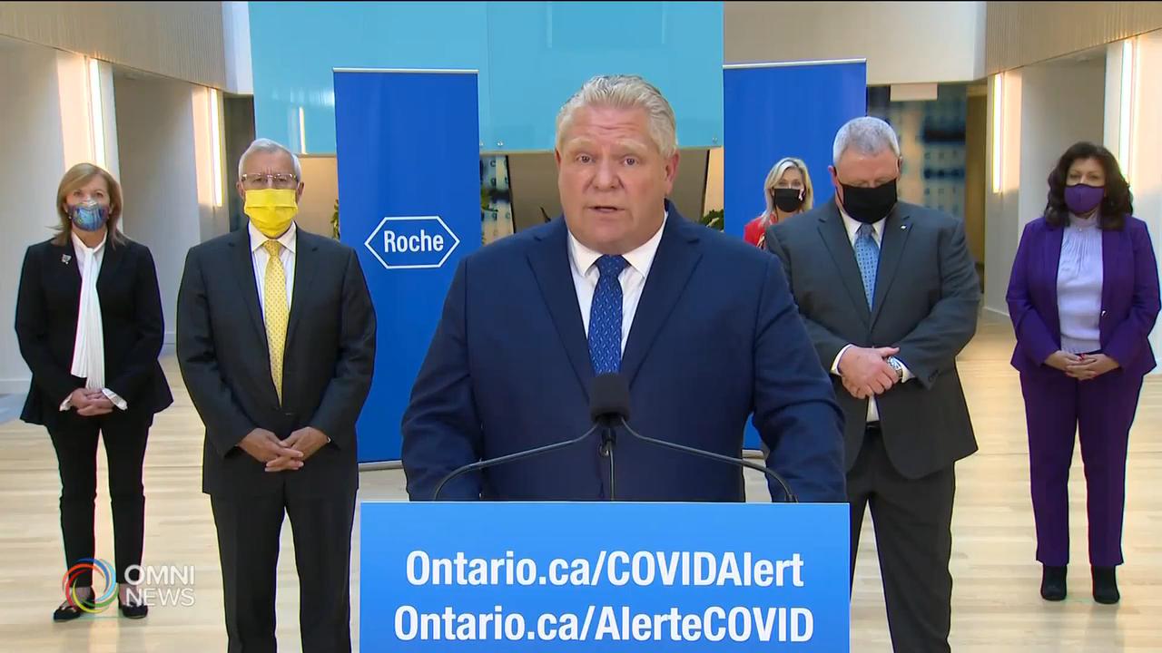 約克區疫情嚴峻下週一重回第二階段經濟封鎖 -- Oct 16, 2020 (ON)