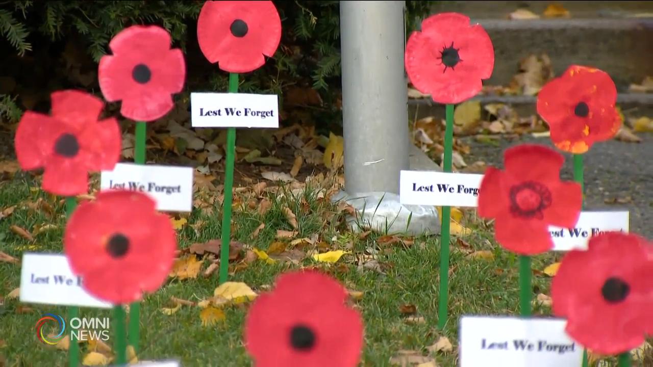 多倫多小學生悼念捐軀軍人 -- Nov 11, 2020 (ON)