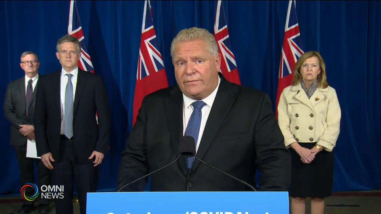 多倫多和皮爾區下星期一進入灰色最高封鎖級別 -- Nov 20, 2020 (ON)