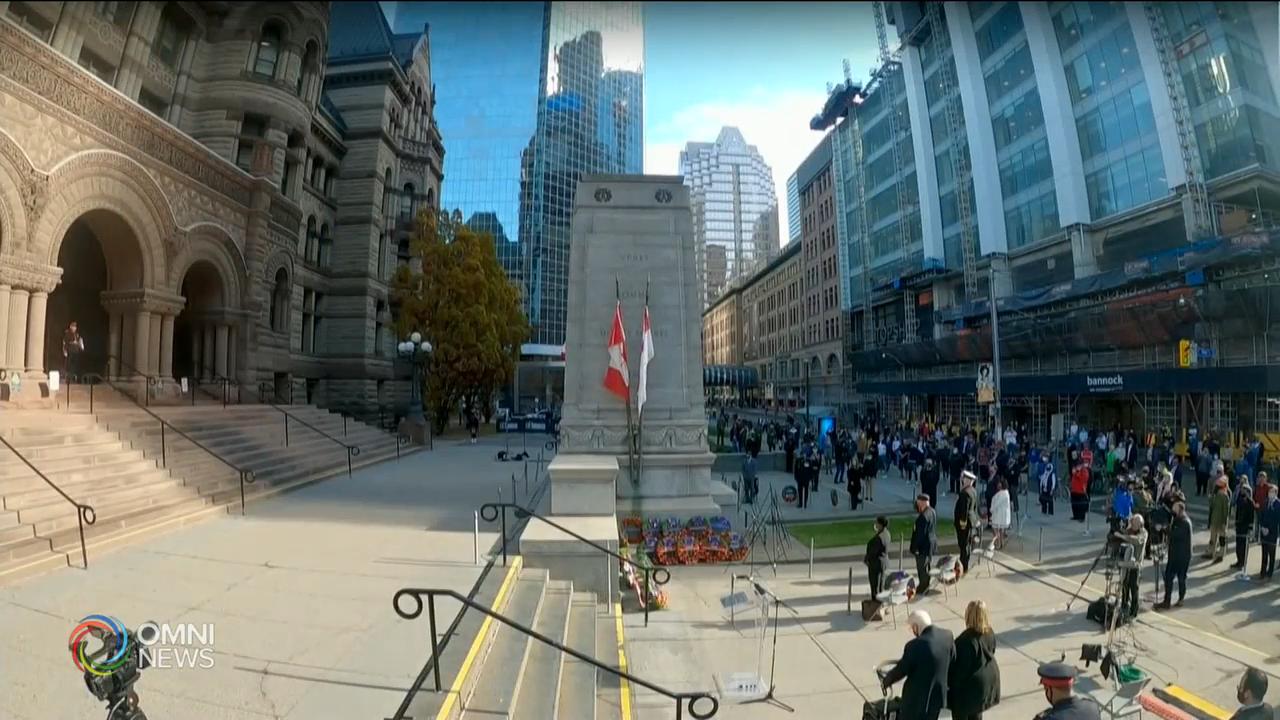 多倫多舊市政會堂第100年紀念國殤日 -- Nov 11, 2020 (ON)