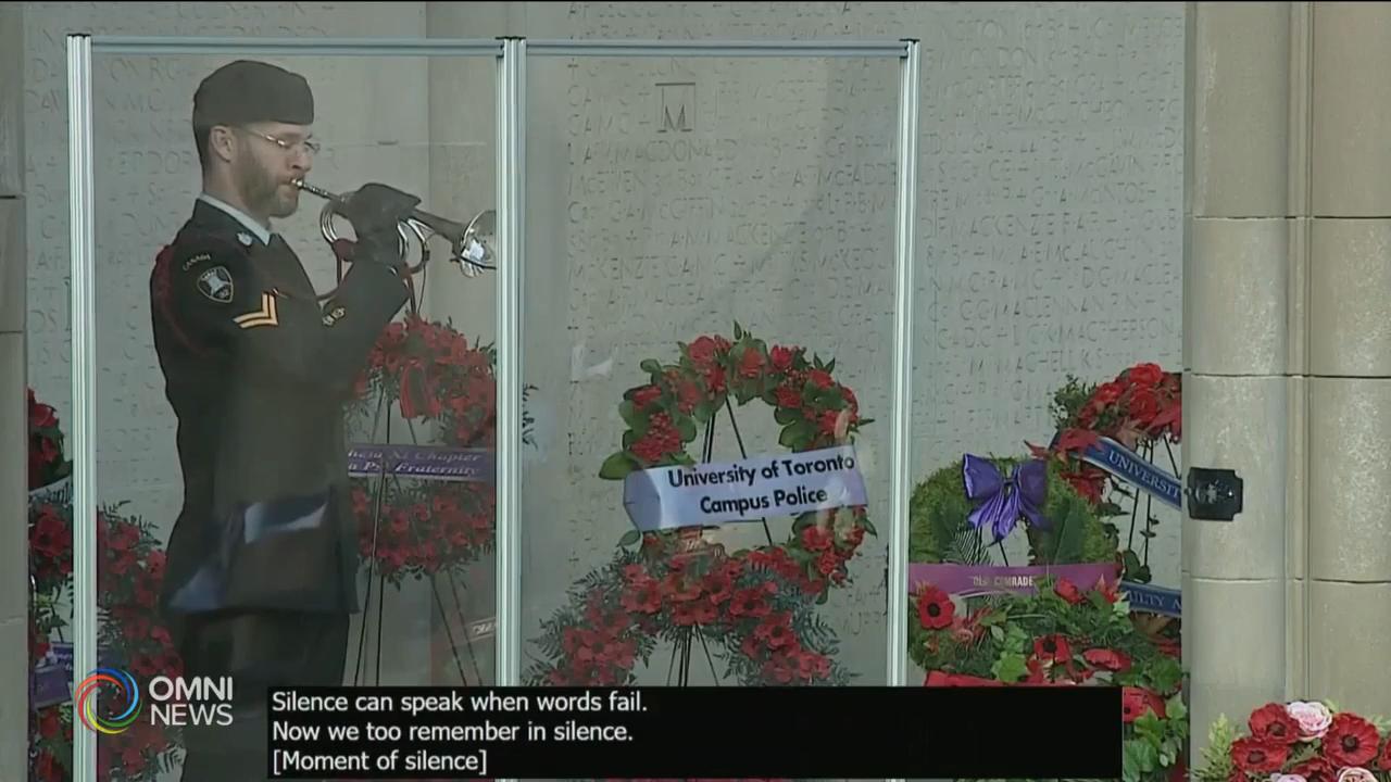 多倫多大學網上悼念活動 -- Nov 11, 2020 (ON)