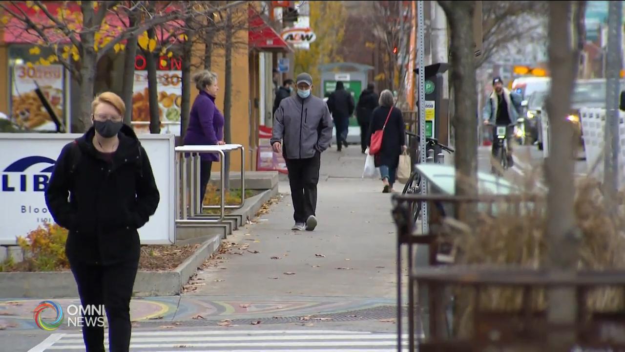 多倫多和皮爾區今日開始進入灰色封鎖級別 -- Nov 23, 2020 (ON)