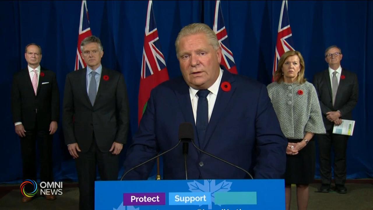 安省設立全新地區疫情評級制 -- Nov 03, 2020 (ON)