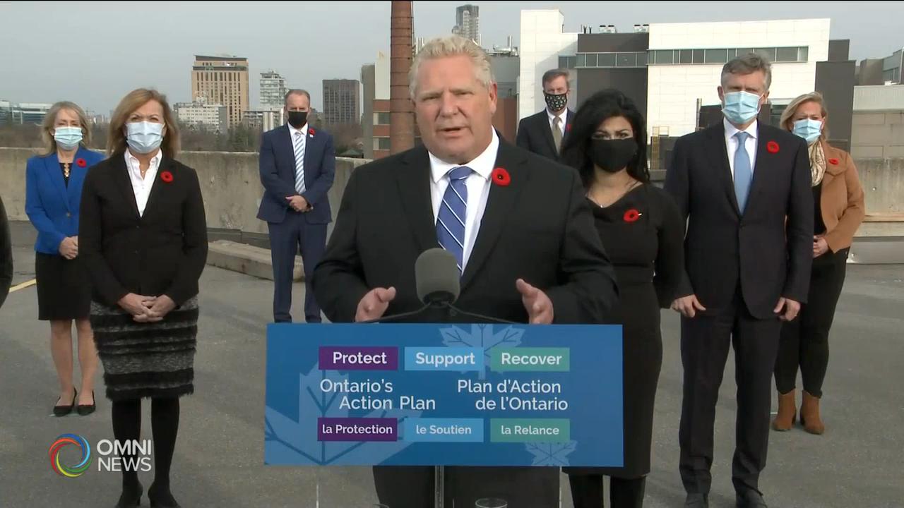 皮爾區提升至紅色管控級別，暫緩解封 -- Nov 06, 2020 (ON)