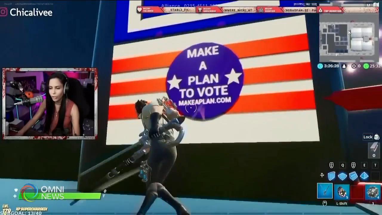 美國大選借助線上遊戲吸引年輕人投票 -- Nov 05, 2020 (ON)