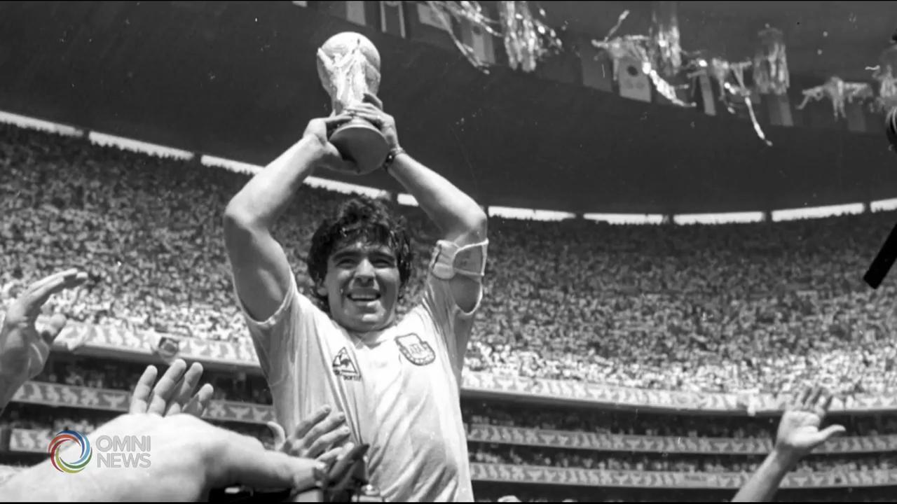 Paying tribute to Maradona