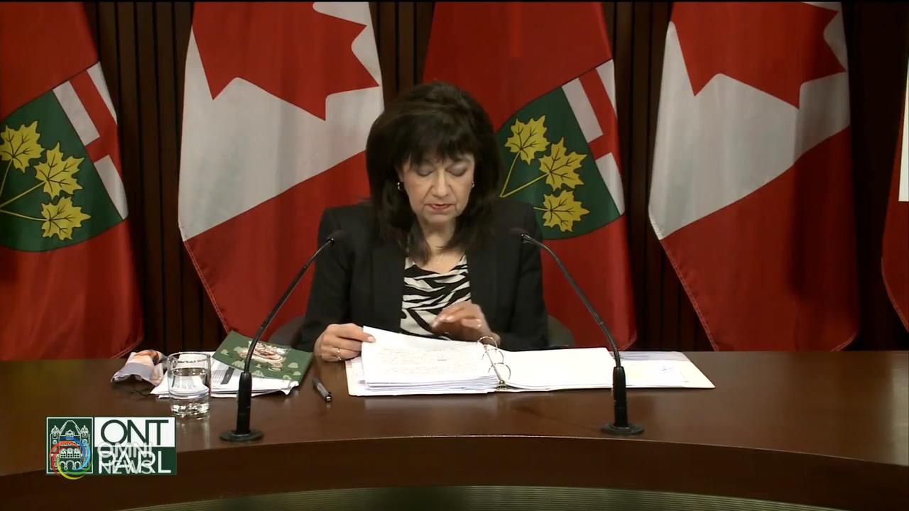 審計總長批評省府抗疫不力 -- Nov 25, 2020 (ON)