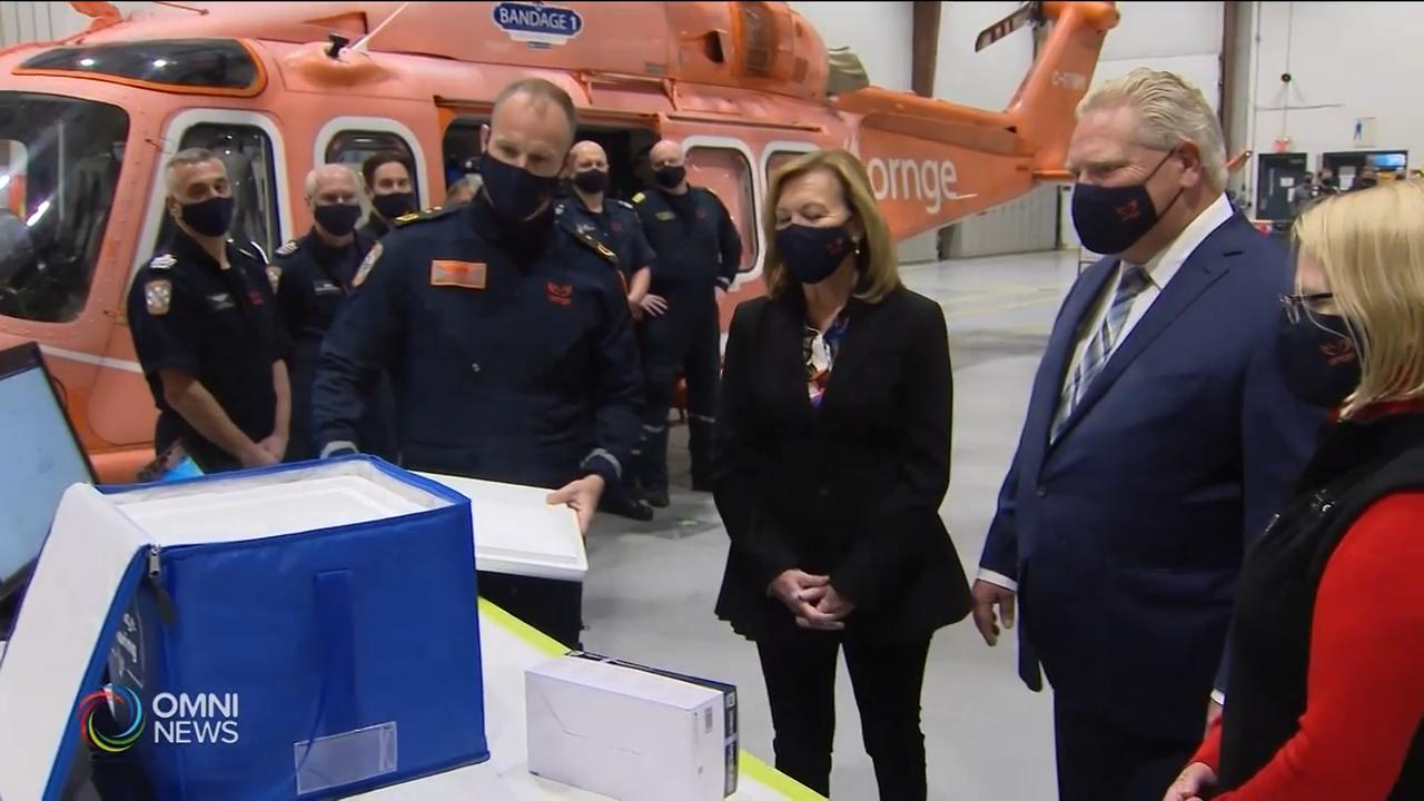 新冠疫苗稍後運送到北面偏遠地區 -- Dec 16, 2020 (ON)