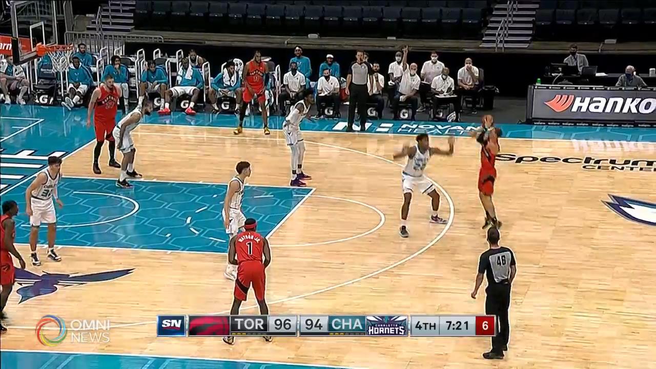 多倫多猛龍隊季前熱身賽再下一城 -- Dec 15, 2020 (ON)