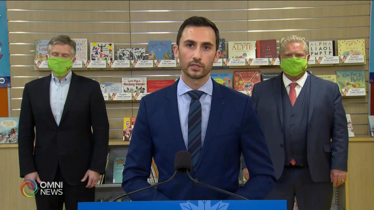 安省校園出現疫情 教育廳長表示防疫措施足夠 -- Nov 30, 2020 (ON)