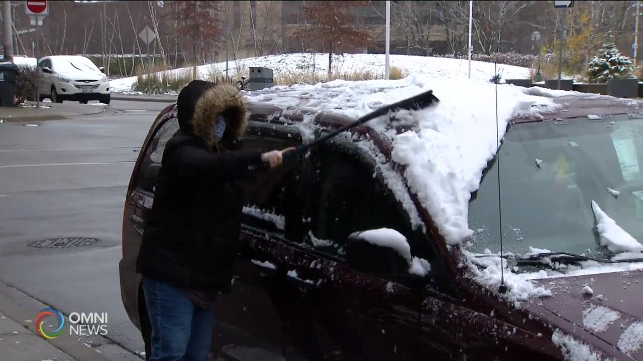 南安省今日有5至10厘米降雪 -- Dec 01, 2020 (ON)