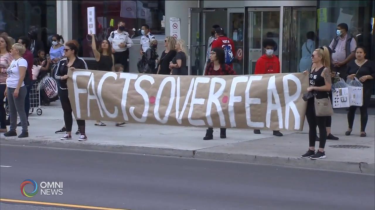 反對戴口罩及新冠疫苗聲音 -- Dec 16, 2020 (ON)