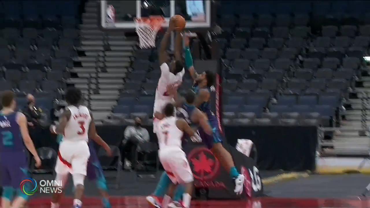 多倫多猛龍擊敗夏洛特黃蜂 -- Jan 15, 2021 (ON)