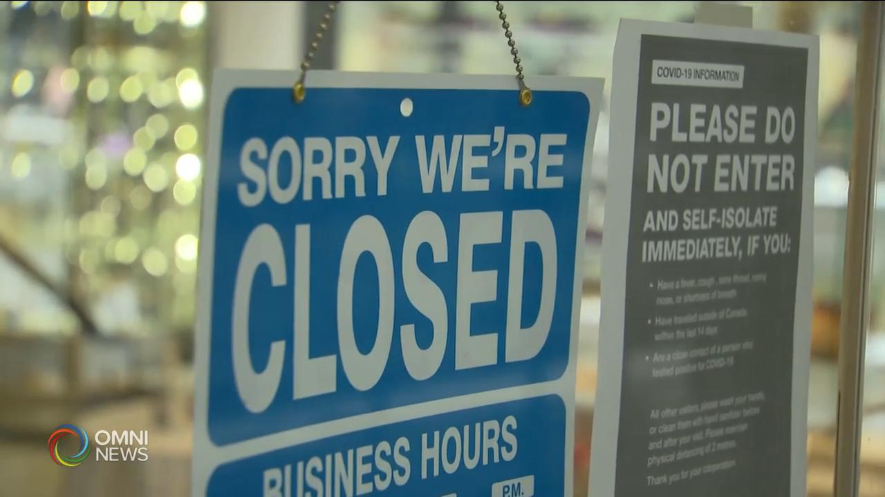 兩成小企業獲批省府第二次封城援助 -- Jan 22, 2021 (ON)