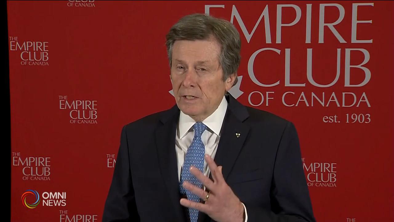 多倫多市長支持強制居家令 -- Jan 12, 2021 (ON)