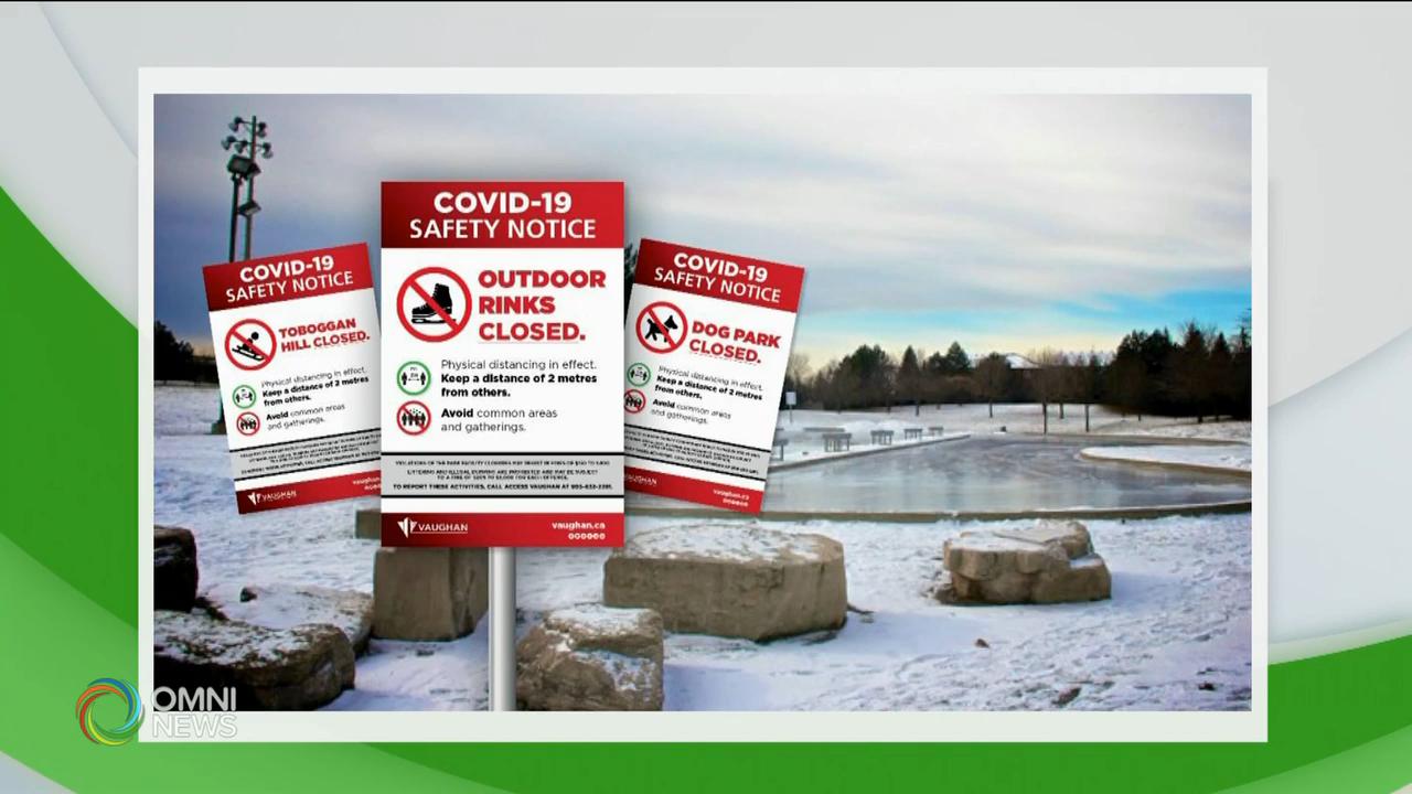 旺市率先關閉戶外冰上活動場所 -- Jan 15, 2021 (ON)