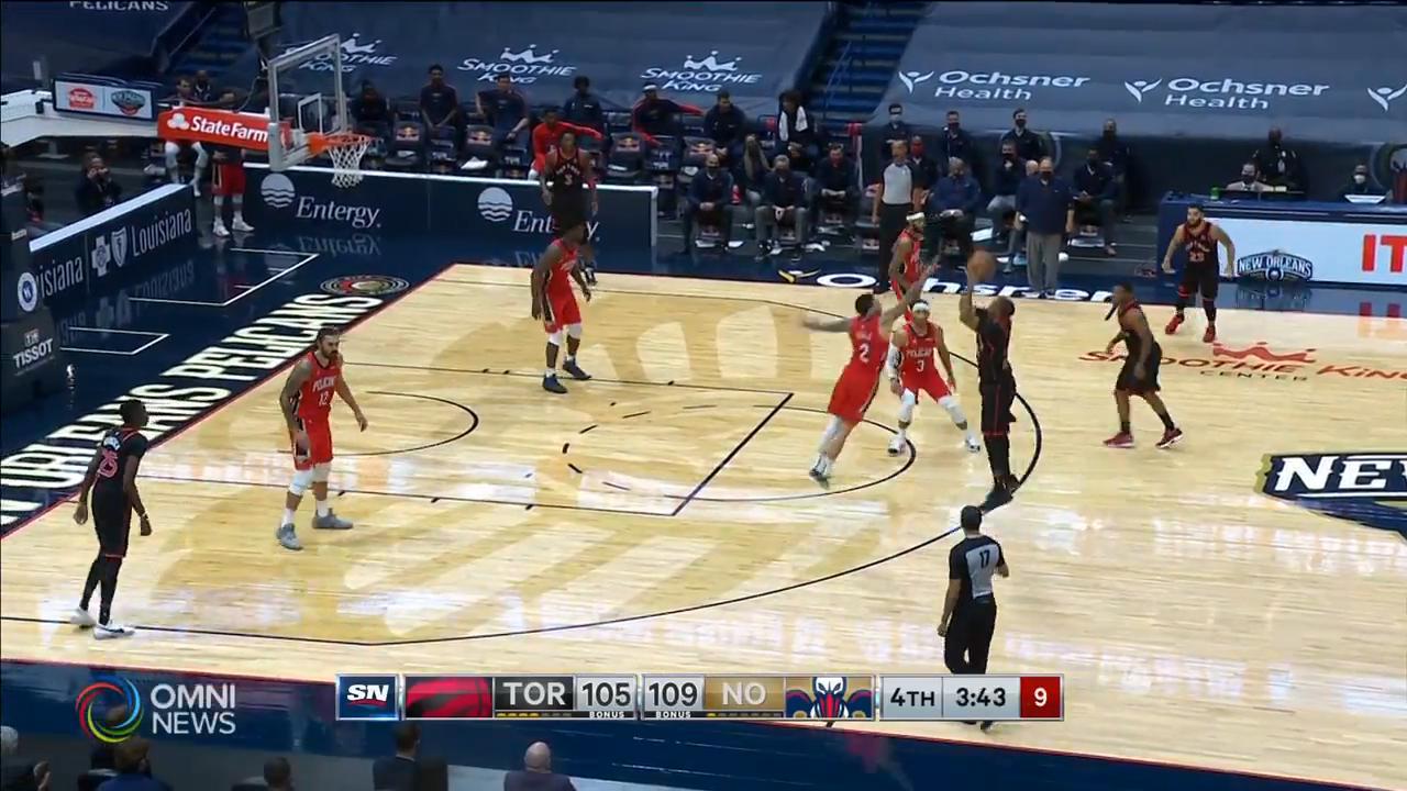 猛龍開季至今1勝4 負令球迷失望 -- Jan 04, 2021 (ON)