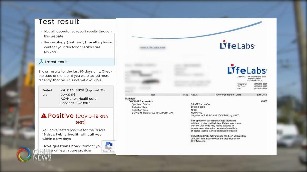 GTA family concerned about false COVID-19 test results