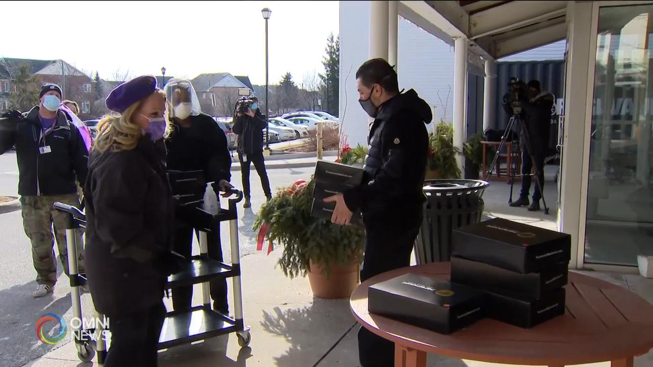 密市部份醫護人員獲派熱餐答謝無私付出 -- Jan 25, 2021 (ON)